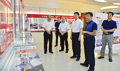 福建省人大常委會(huì)黨組書(shū)記、副主任張廣敏蒞臨虹潤(rùn)公司調(diào)研指導(dǎo)