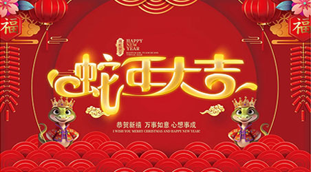 金蛇賀歲，新春快樂！